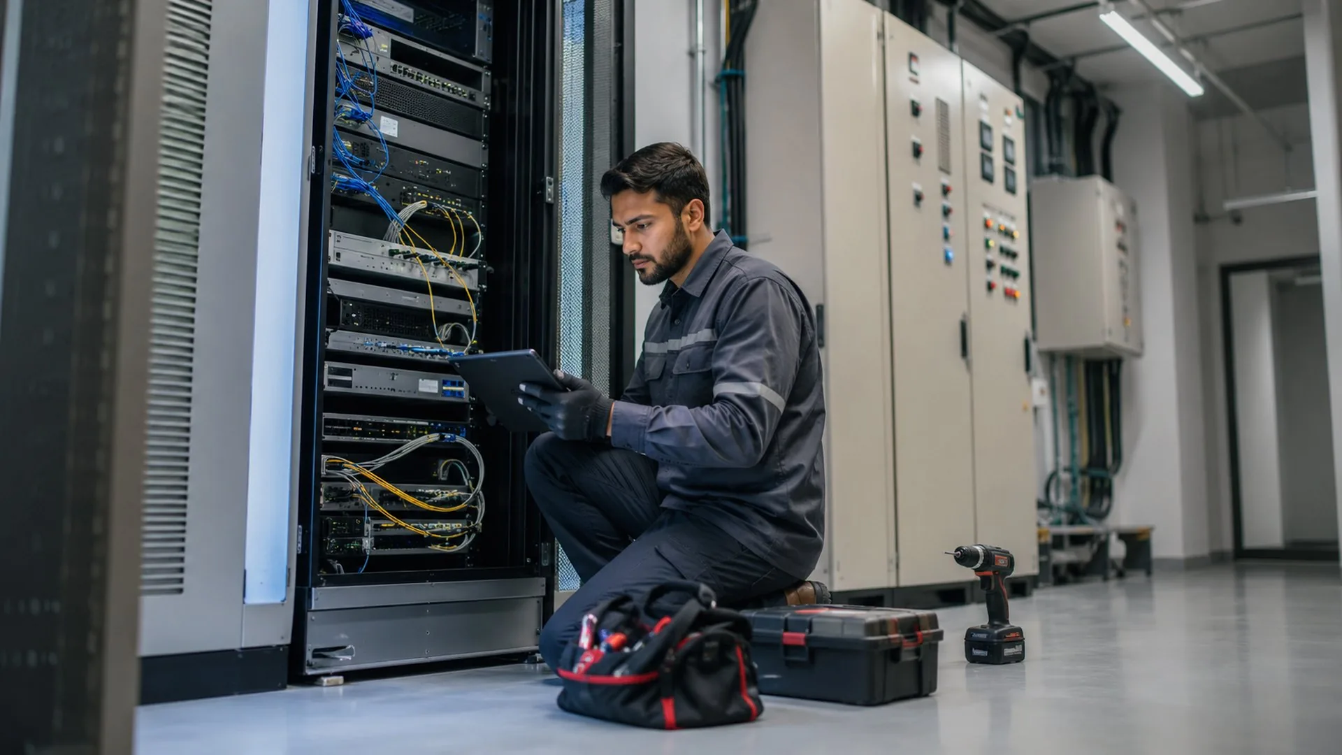Technical illustration showing Preventive maintenance for IPTV headend and middleware