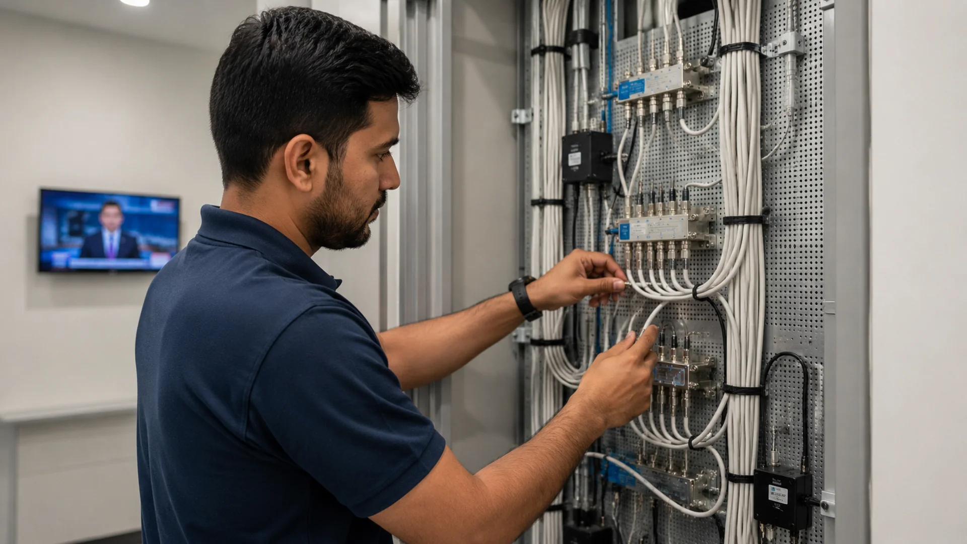 Distribution cabling layout