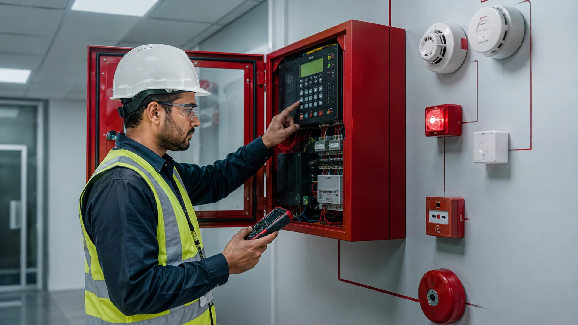 Technical illustration showing Access Control Integration for Modern Facilities
